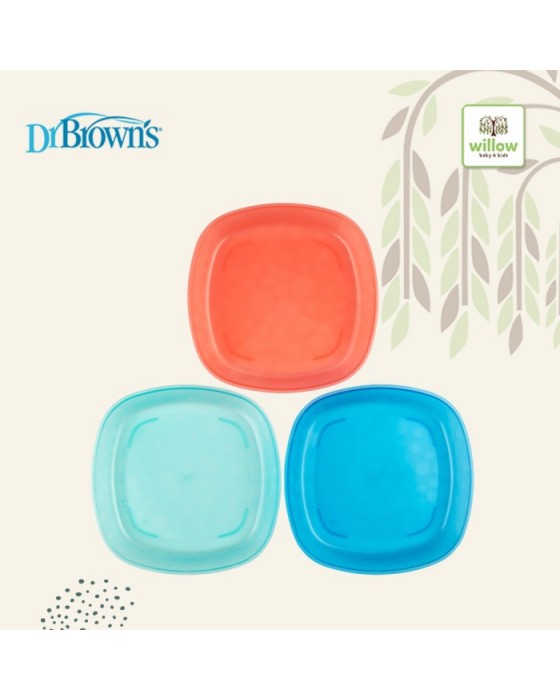 DR BROWN TF022-P3 TODDLER PLATES 3PK