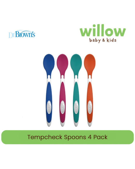 Dr. Brown Tempcheck Spoons 4Pk Peralatan Makan Bayi