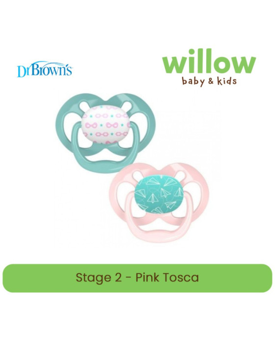 Dr. Brown's Advantage Pacifier Stage 2 Glow In the Dark Empeng Bayi