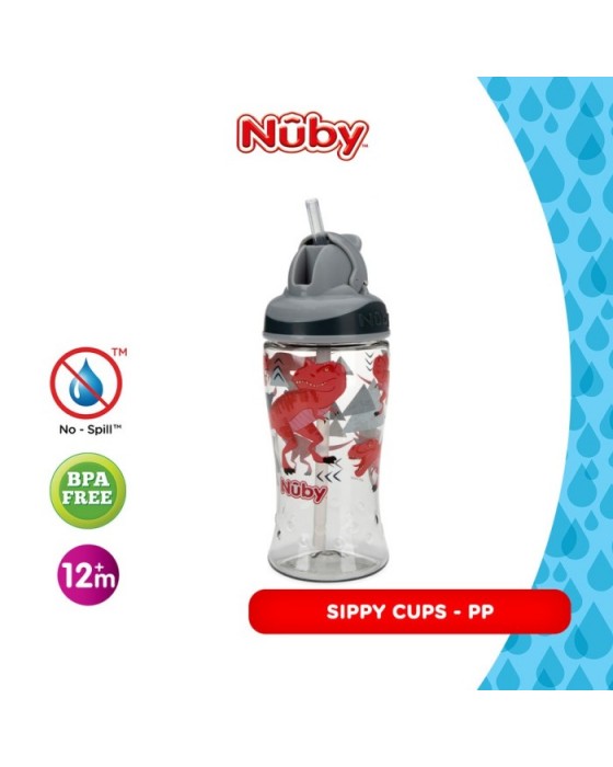 NUBY SPORT BOTTLE FLIPIT 360ML NEW PRINT