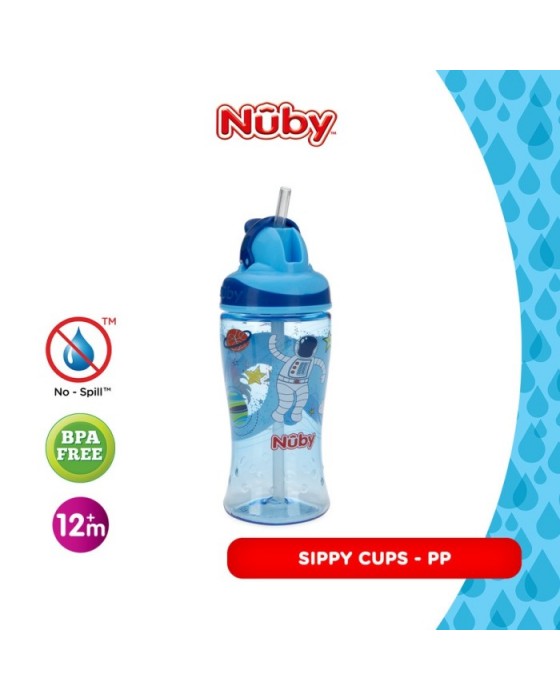 NUBY SPORT BOTTLE FLIPIT 360ML NEW PRINT