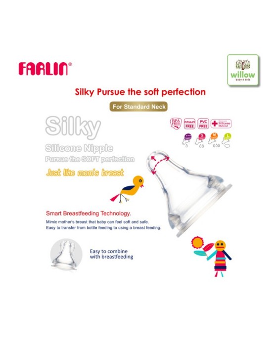 FARLIN SILKY NIPPLE STANDARD NECK