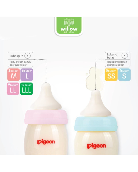 Pigeon Peristaltic Plus Nipple Aksesorris Dot Bayi 1pcs