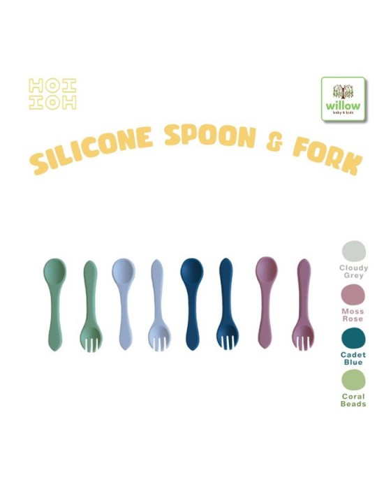 HOI HOI SPOON & FORK SILICONE