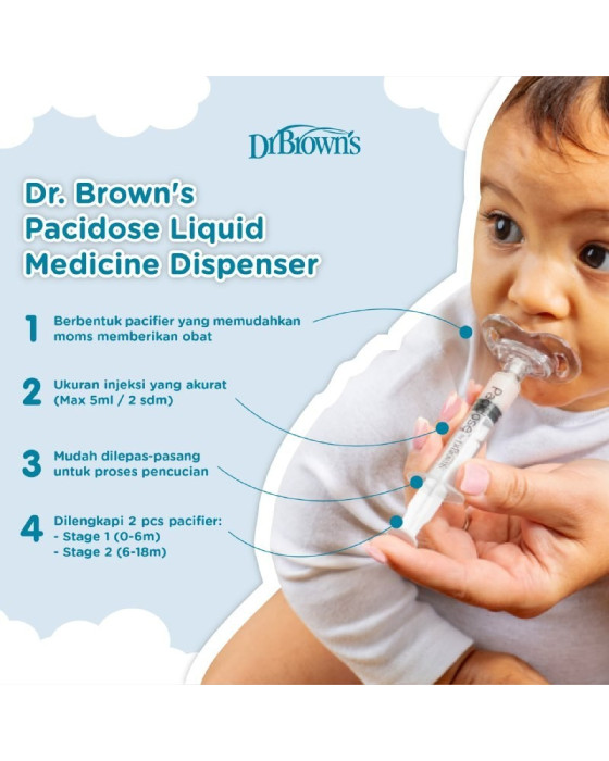 Dr. Brown Pacidose Liquid Medicine Dispenser Combo Pack Alat Makan