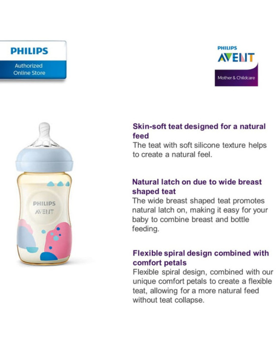 Avent Natural PPSU Bottle Wide Neck Botol Susu New Series