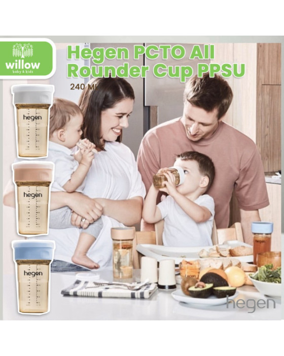 Hegen PCTO All Rounder Cup PPSU 240Ml Botol Minum Bayi