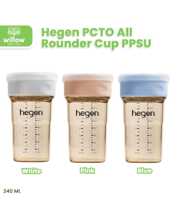 Hegen PCTO All Rounder Cup PPSU 240Ml Botol Minum Bayi