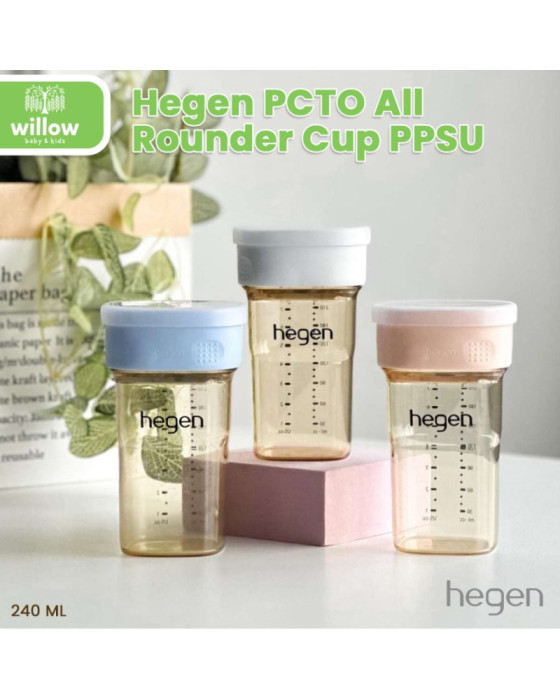 Hegen PCTO All Rounder Cup PPSU 240Ml Botol Minum Bayi