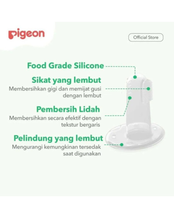 Pigeon Silicone Finger Toothbrush Sikat Gigi Bayi