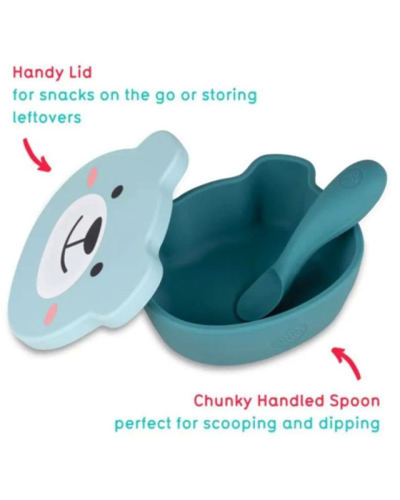 Tumtum Silicone Baby Bowl & Spoon Set Alat Makan Bayi