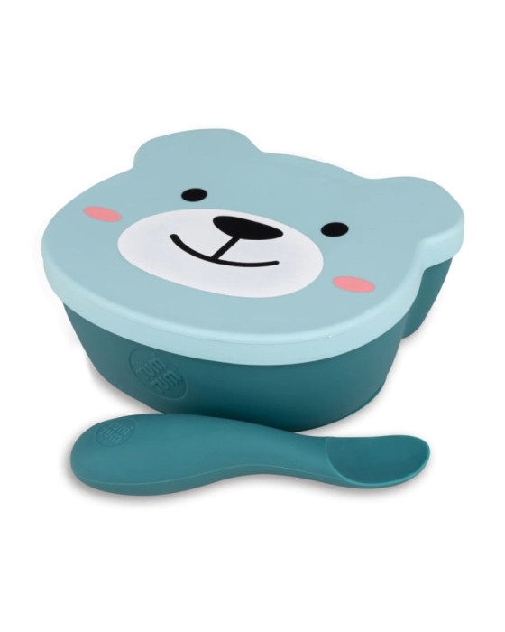 Tumtum Silicone Baby Bowl & Spoon Set Alat Makan Bayi