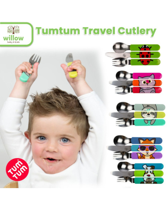 Tumtum Travel Cutlery Sendok & Garpu Makan Bayi