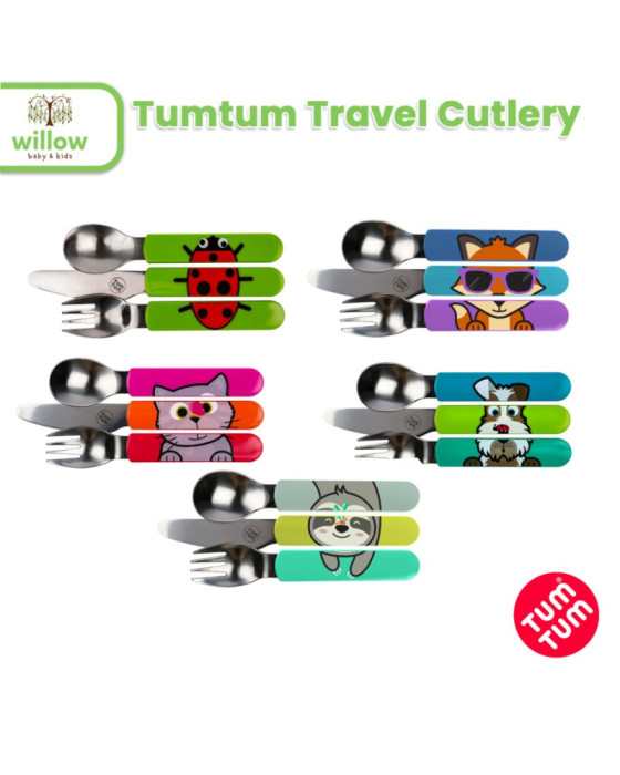 Tumtum Travel Cutlery Sendok & Garpu Makan Bayi