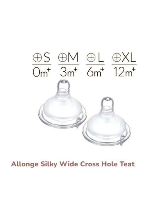 Simba Along Nipple Silky Wide Cross Nipple Botol Susu 2Pcs