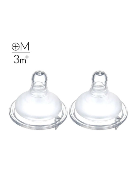 Simba Along Nipple Silky Wide Cross Nipple Botol Susu 2Pcs