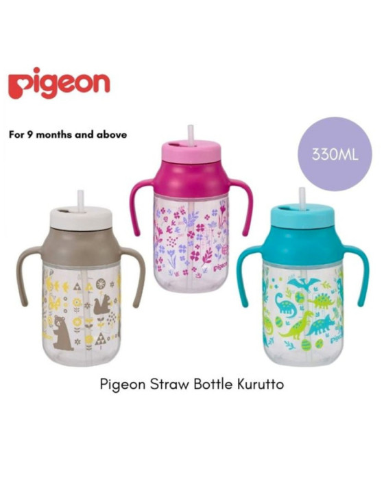 Pigeon Straw Kurutto Botol Bayi 330Ml