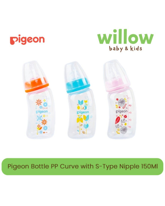 Pigeon Bottle PP Curve with S-Type Nipple Botol Susu