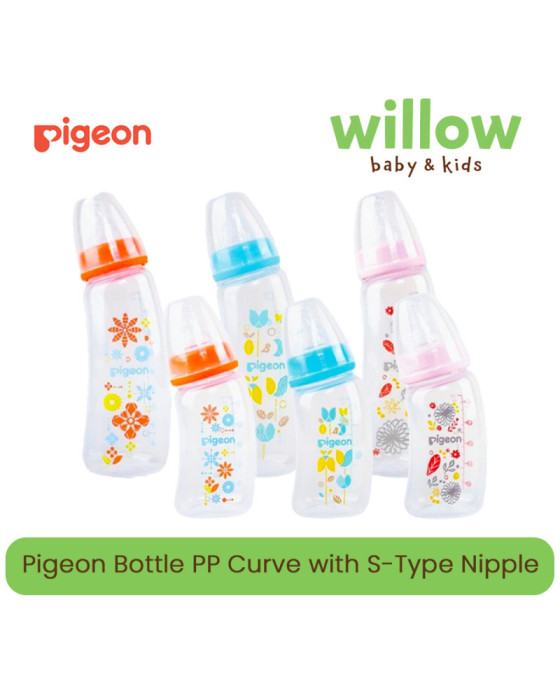 Pigeon Bottle PP Curve with S-Type Nipple Botol Susu