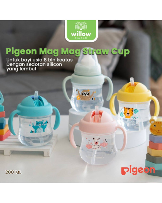 Pigeon Mag Mag Straw Cup Import Alat Makan Bayi