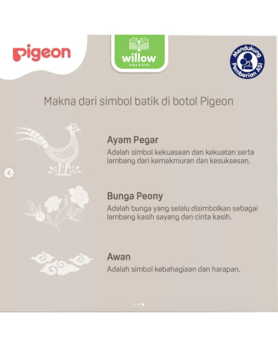 Pigeon Bottle PP RP Batik Botol Susu 120Ml