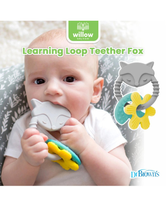 Dr. Brown's Learning Loop Teether Fox Mainan Gigi Bayi