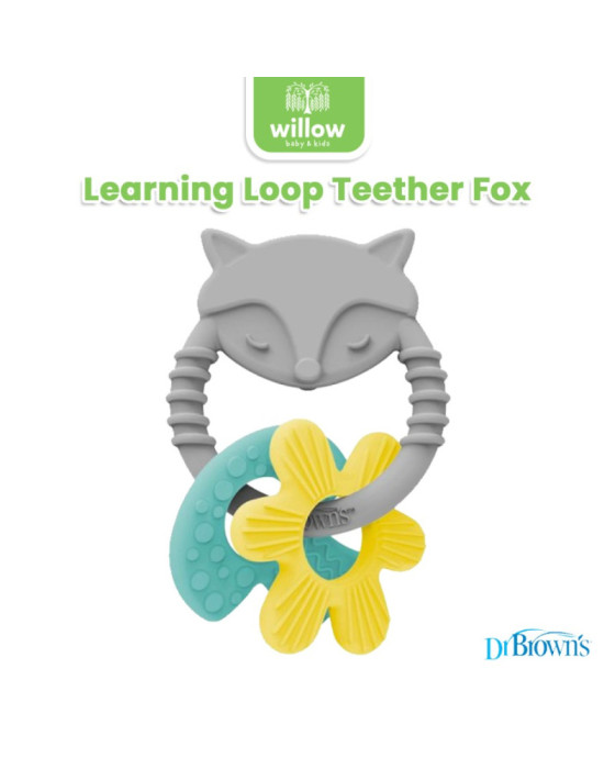 Dr. Brown's Learning Loop Teether Fox Mainan Gigi Bayi