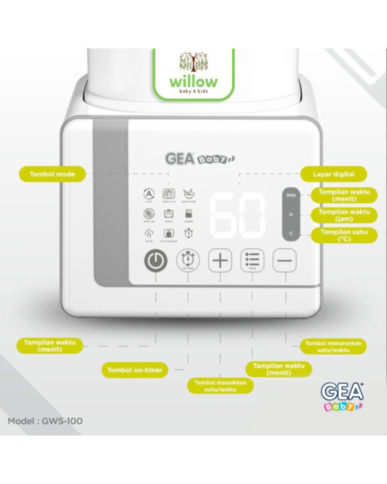 Gea Baby Multifunction Warmer Sterilizer Dryer Perlengkapan Warmer