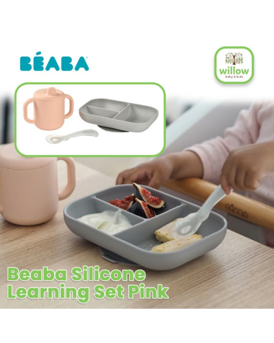 Beaba Silicone Learning Set Alat Makan Bayi