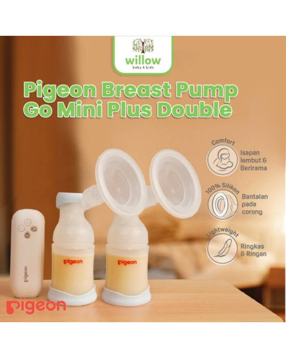 Pigeon Breast Pump Go Mini Plus Double Pompa Susu Asi