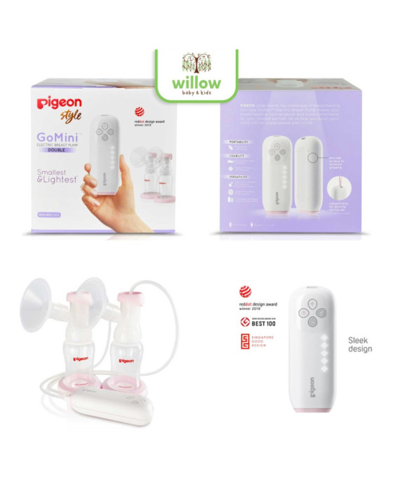 Pigeon Breast Pump Go Mini Plus Double Pompa Susu Asi