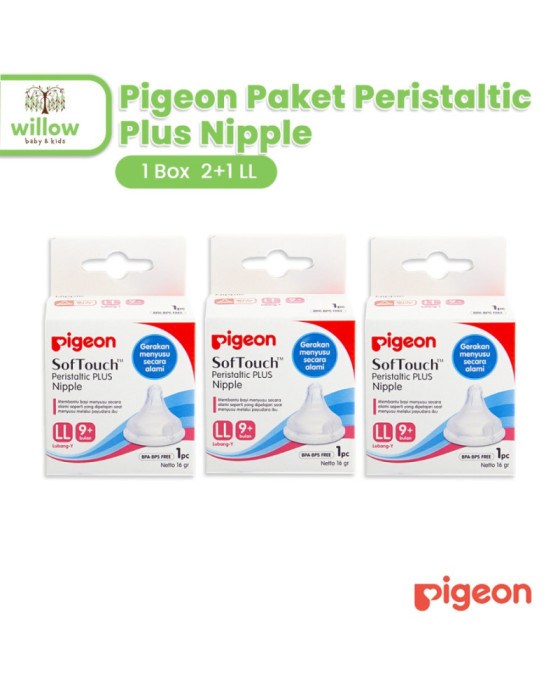 Pigeon Paket Peristaltic Plus Nipple Dot Bayi