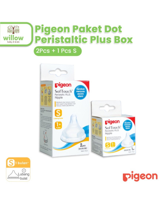 Pigeon Paket Dot Peristaltic Dot Bayi Plus Box