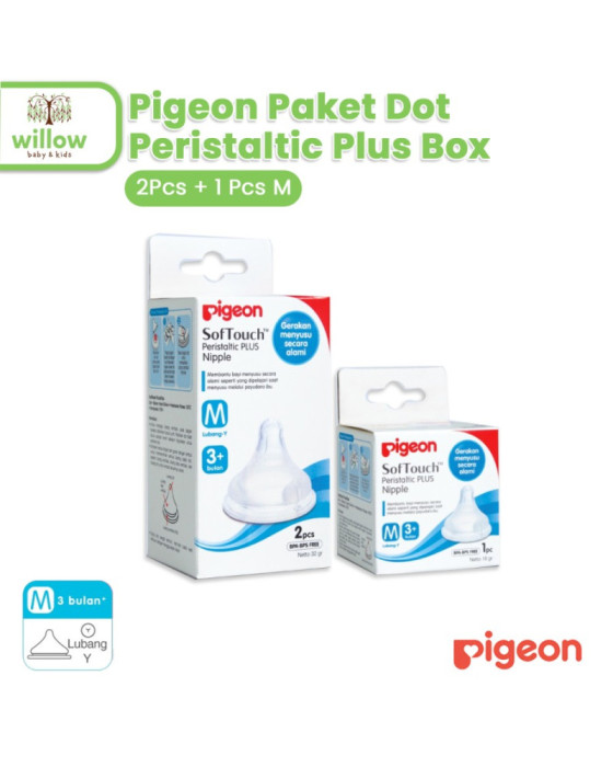 Pigeon Paket Dot Peristaltic Dot Bayi Plus Box