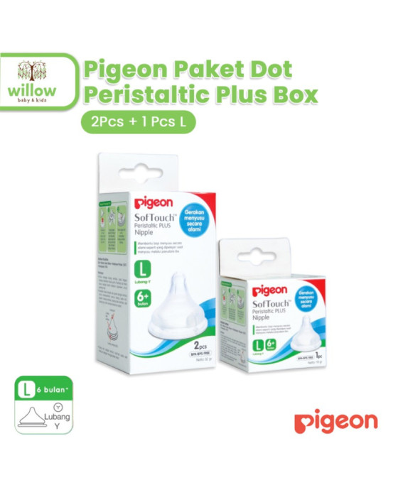 Pigeon Paket Dot Peristaltic Dot Bayi Plus Box