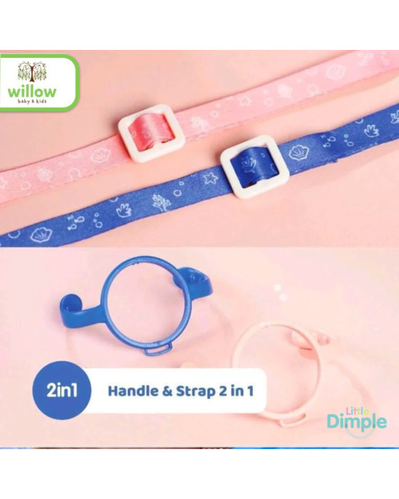 Little Dimple Kids Bottle Water 6M+ with Strap Botol Minum 350Ml