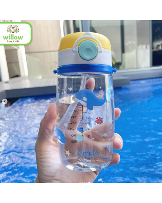 Little Dimple Kids Bottle Water 6M+ with Strap Botol Minum 350Ml