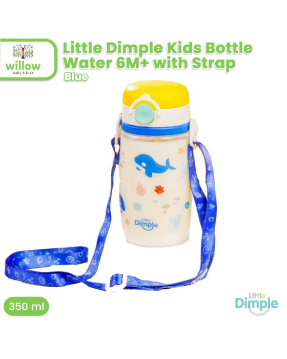 Little Dimple Kids Bottle Water 6M+ with Strap Botol Minum 350Ml