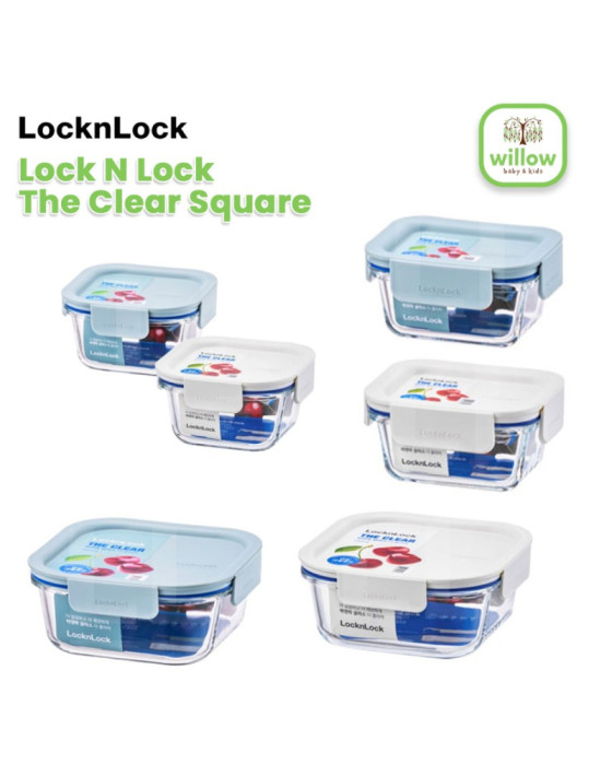 Lock N Lock The Clear Square Tempat Penyimpanan Makanan