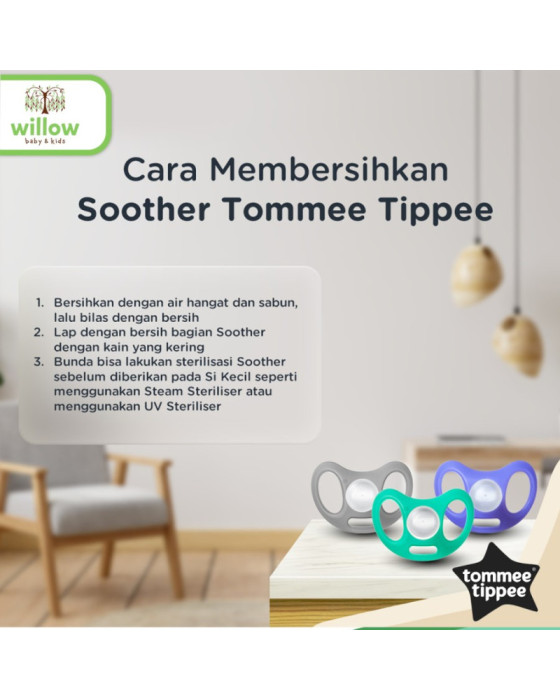 Tommee Tippee Soother Sensitive Ctn Pacifier Bayi 2X