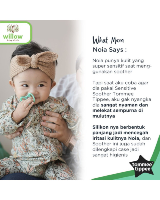 Tommee Tippee Soother Sensitive Ctn Pacifier Bayi 2X