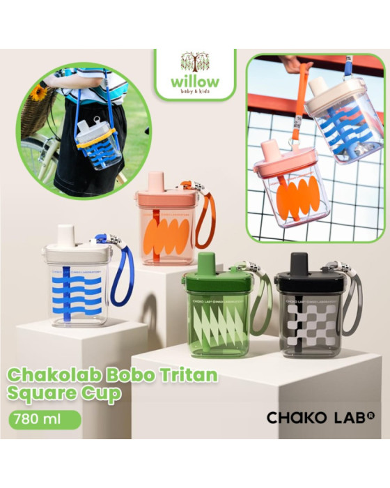 Chako Lab Bobo Tritan Square Cup Botol Minum 780Ml