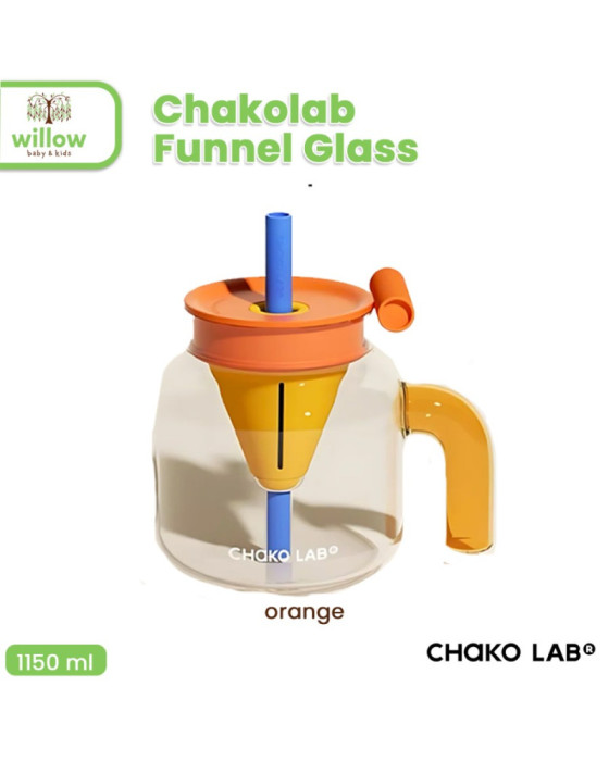 Chako Lab Funnel Glass Gelas Minum Anak 1150Ml