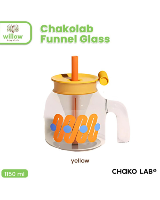 Chako Lab Funnel Glass Gelas Minum Anak 1150Ml