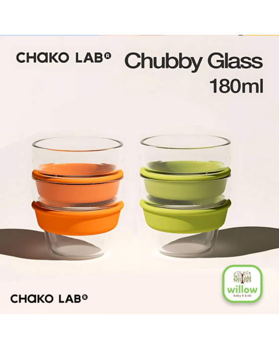 Chako Lab Glass Chubby Pot Gelas Minum Anak 1100Ml