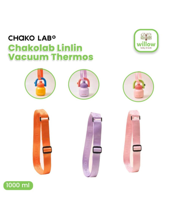 Chako Lab Linlin Vacuum Thermos Strap Perlengkapan Botol Minum 1000Ml