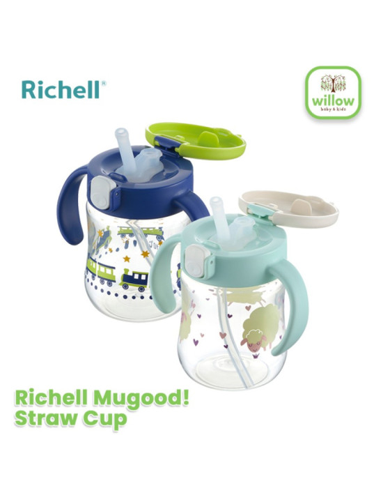 Richell Mugood! Straw Cup Botol Minum Anak