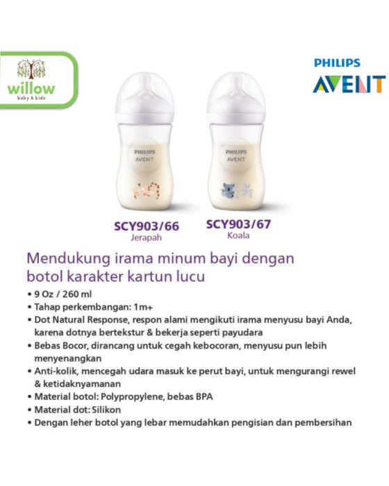 Avent Bottle Wide Neck Nat 3.0 Deco Botol Bayi