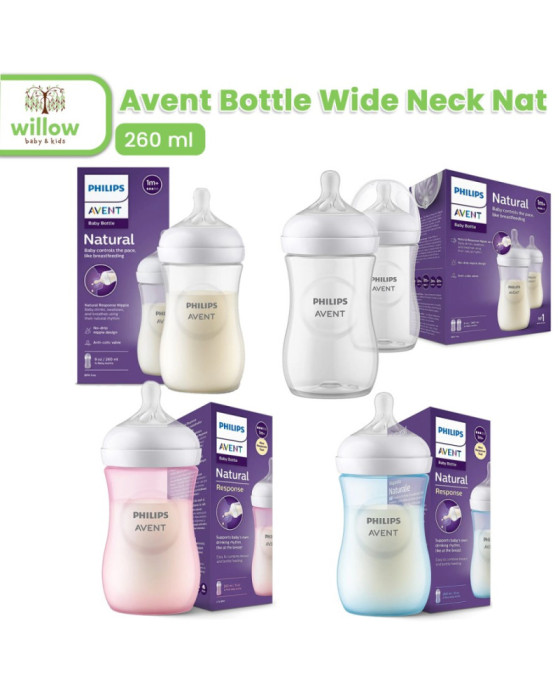 Avent Bottle Wide Neck Nat Botol Bayi 3.0 9Oz