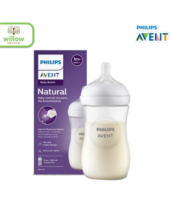 Avent Bottle Wide Neck Nat Botol Bayi 3.0 9Oz